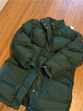 Dark out brook heavy 80s vintage Green Puffer Coat